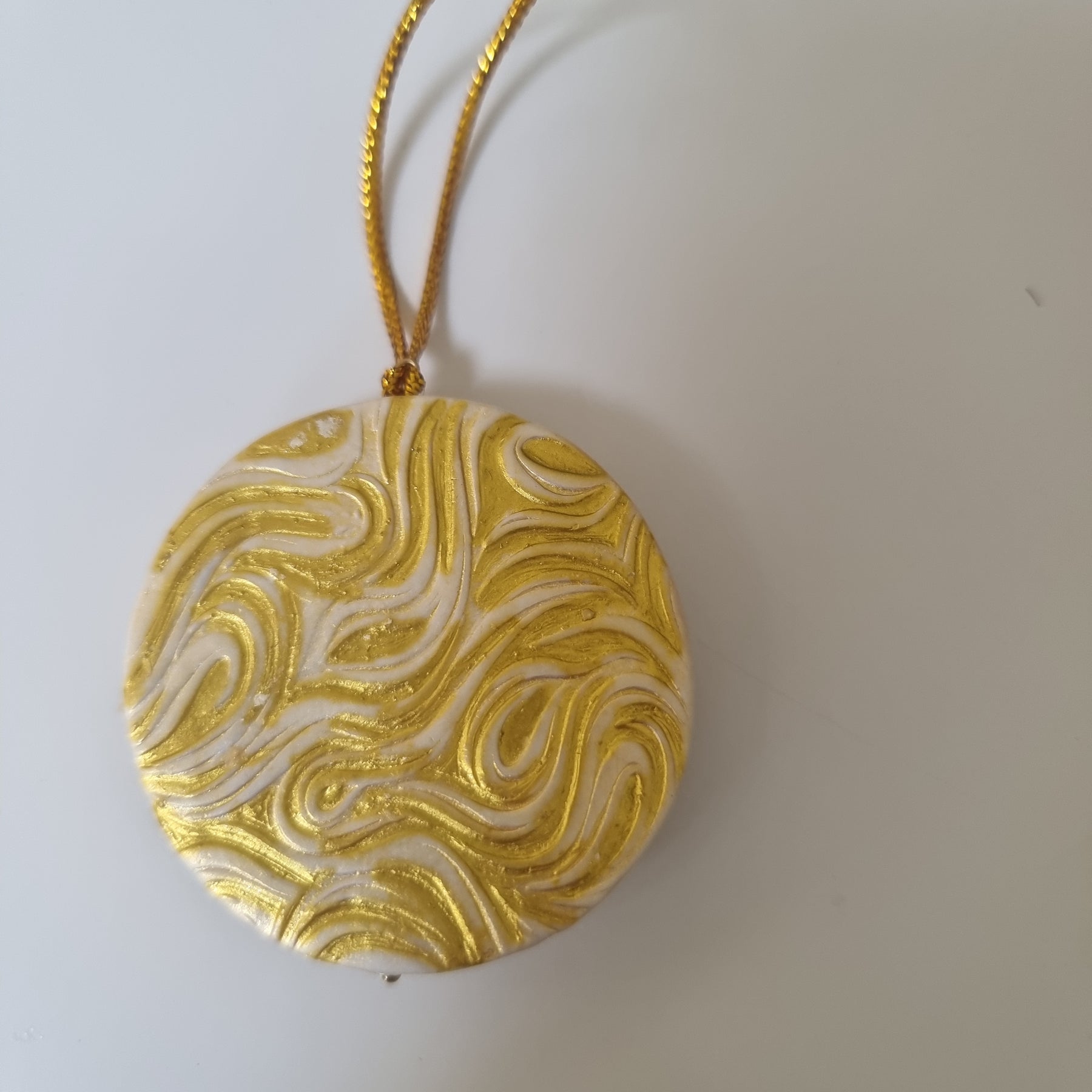 Golden Christmas Pair - Cross and Bauble