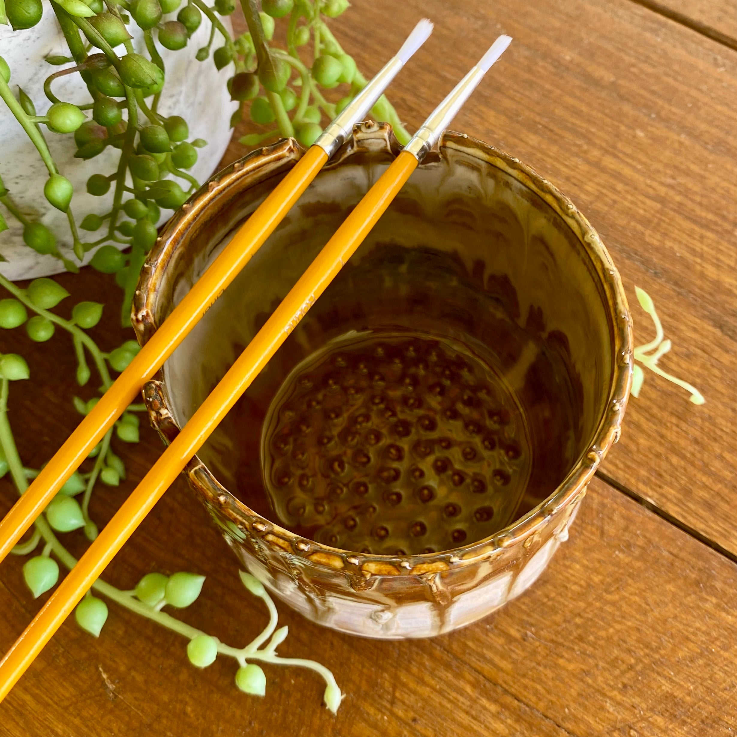 Brush Rinsing Pot|Ceramic|Handmade Pottery