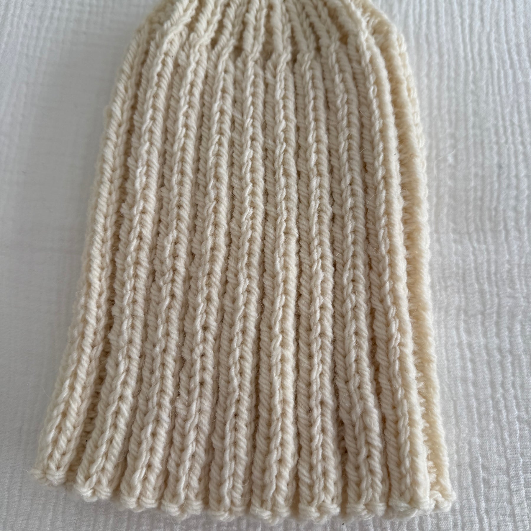 Adult Beanie in Cream