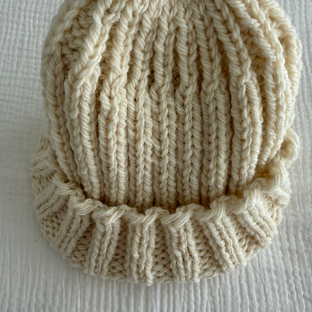 Adult Beanie in Cream