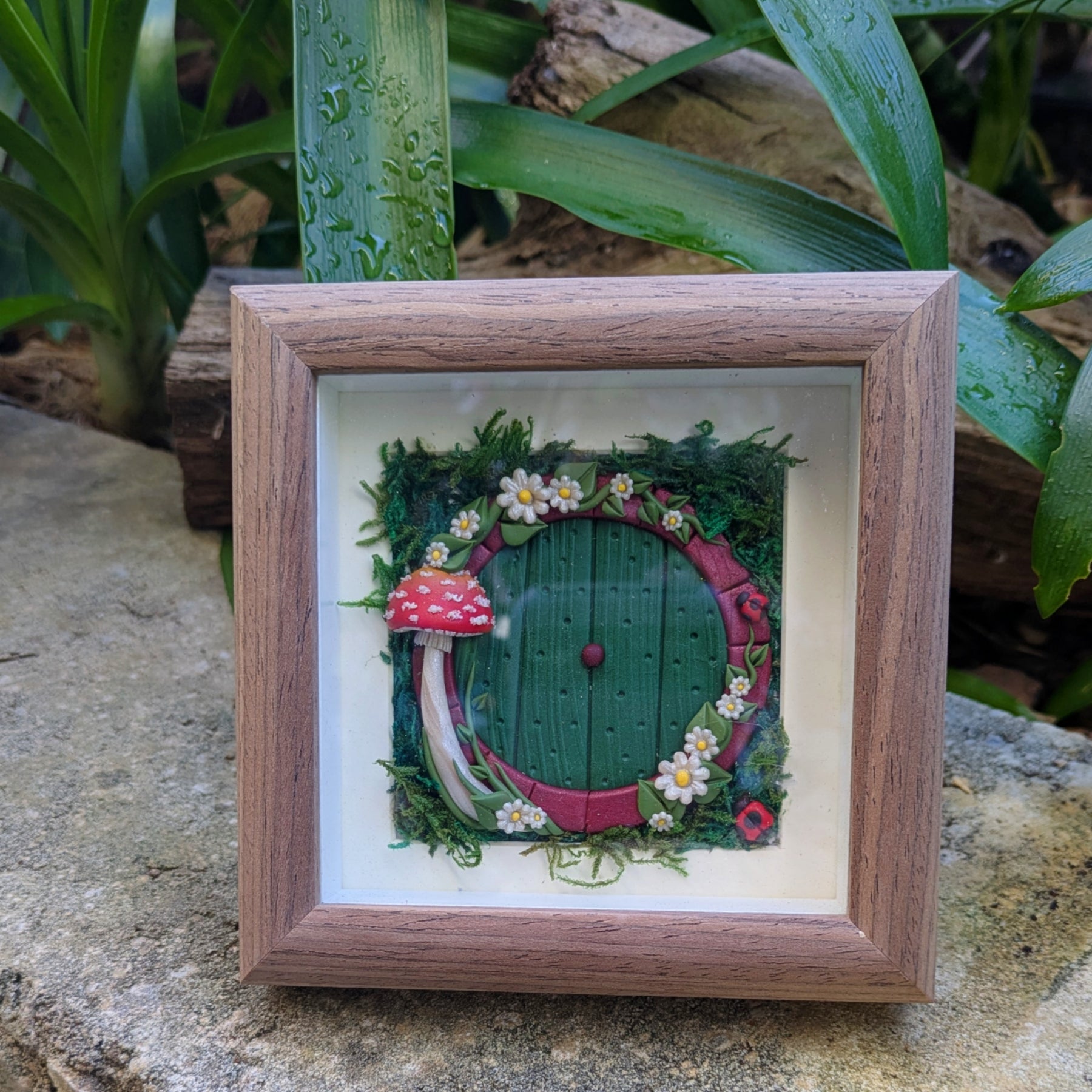 Hobbit Style Fairy Door Shadow Box