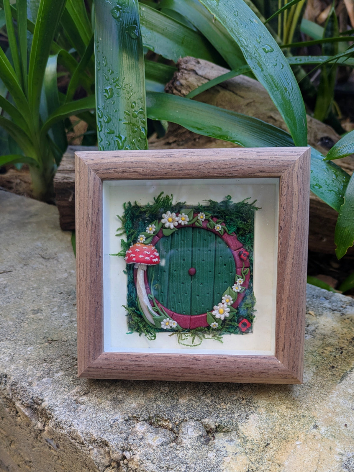 Hobbit Style Fairy Door Shadow Box