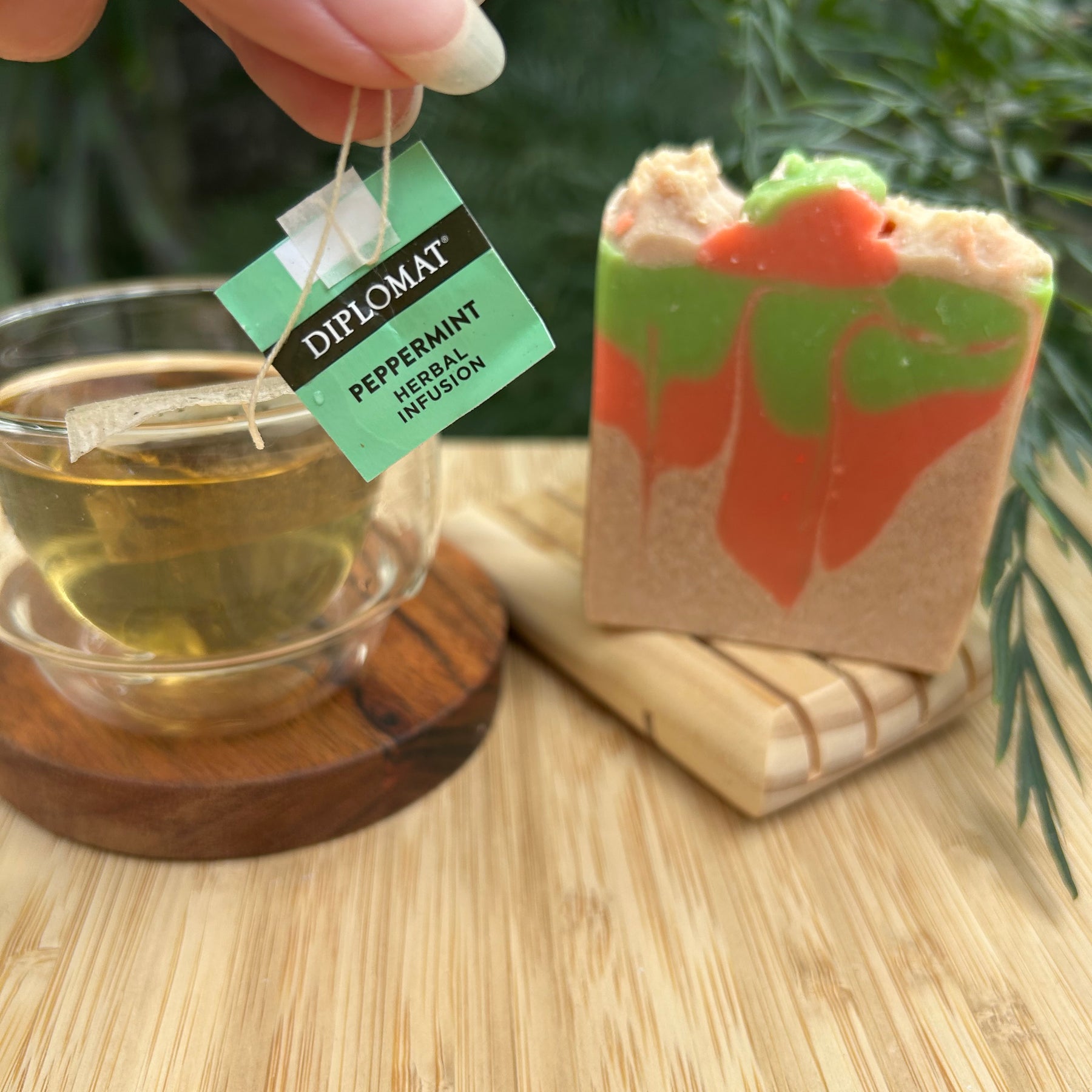 Handmade Peppermint Tea Christmas Soap | Natural Oils | Festive Gift | Australia