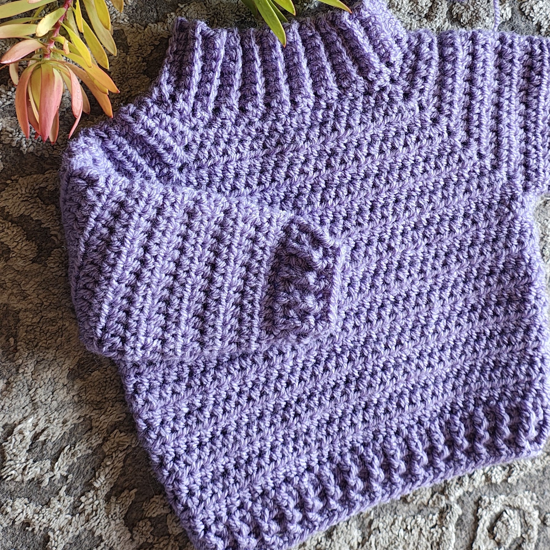 "Sunburst" sweater (crochet) - Child 3-6 mo
