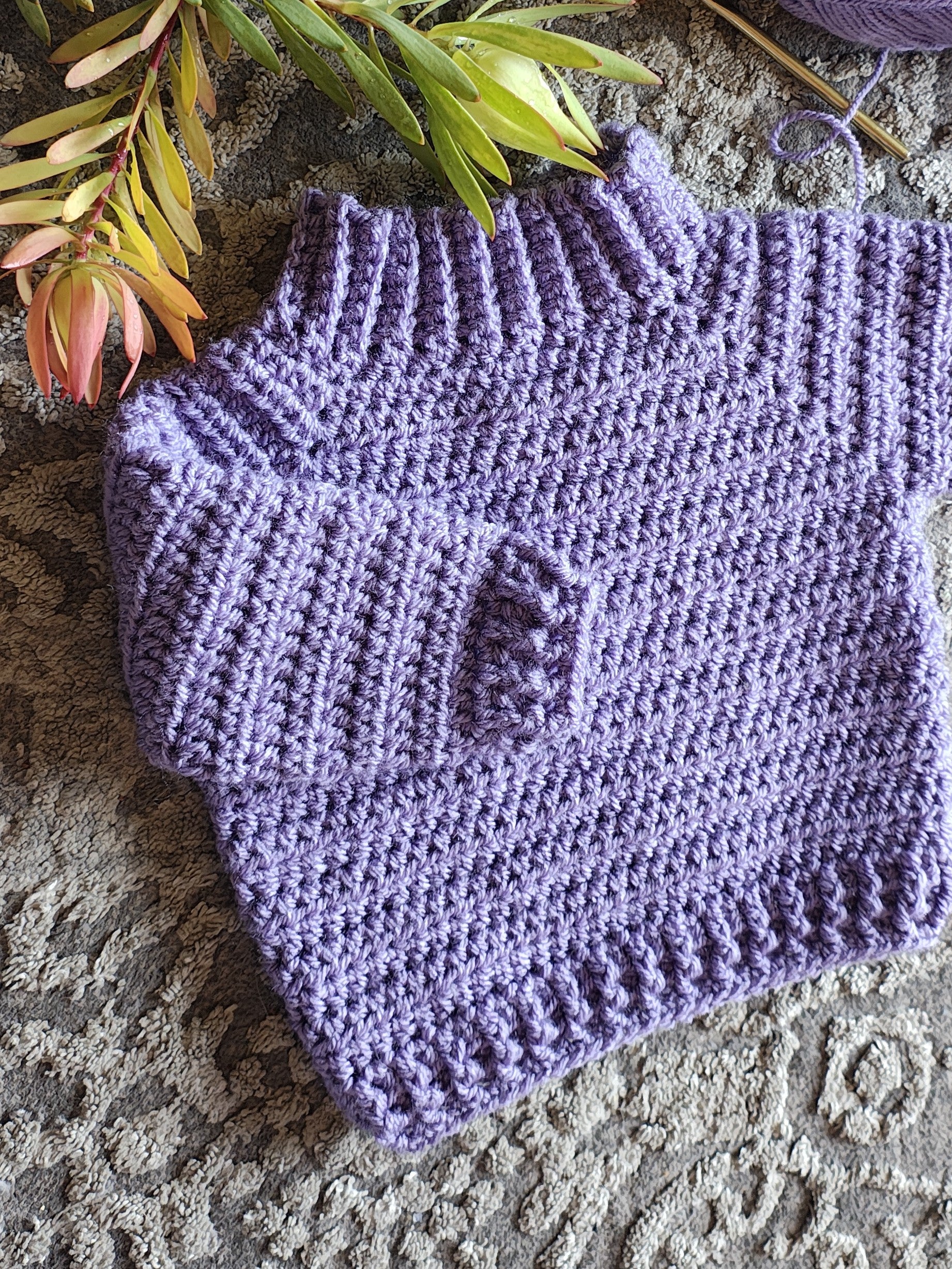 "Sunburst" sweater (crochet) - Child 3-6 mo