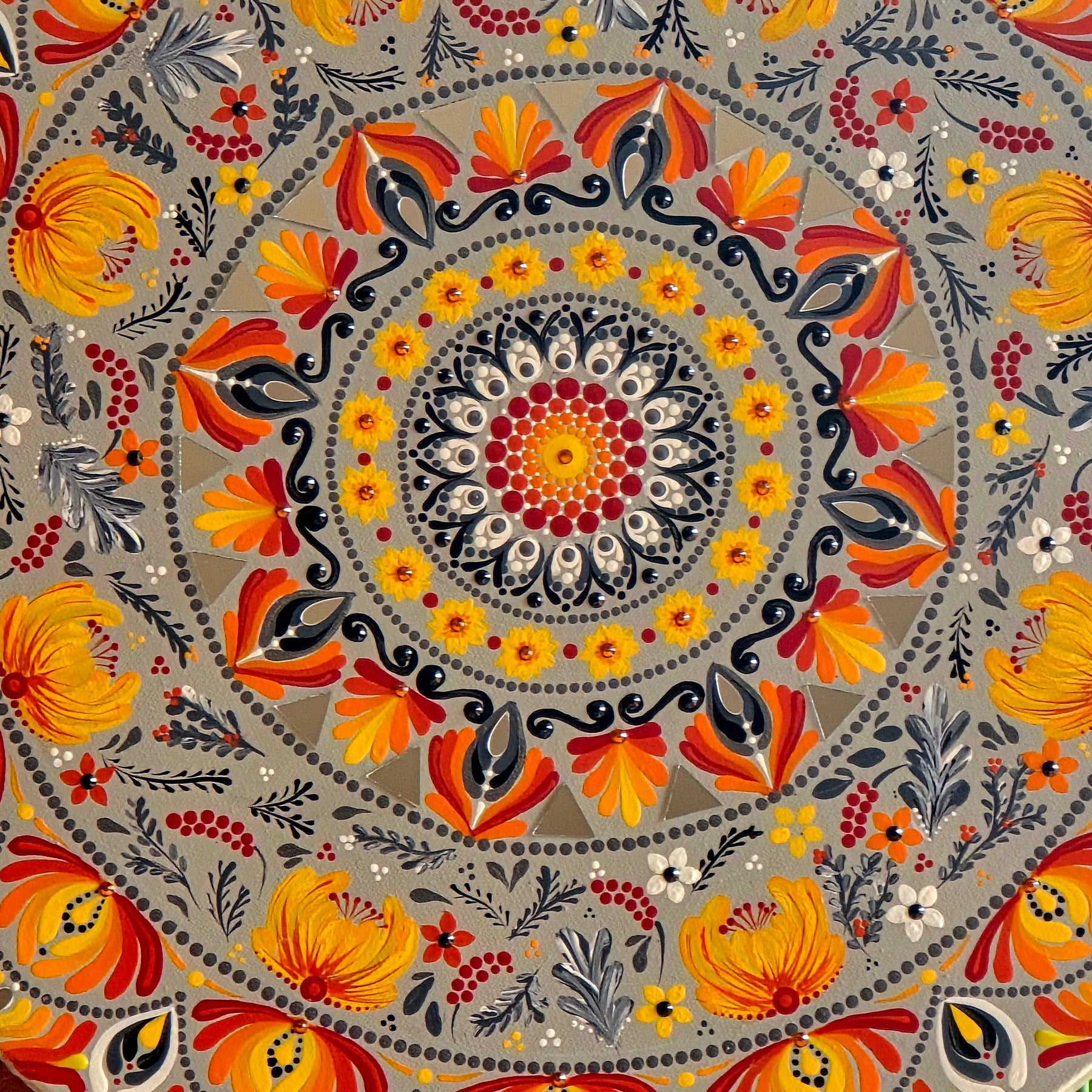 "Aelia" Original, one-of-a-kind mandala painting.