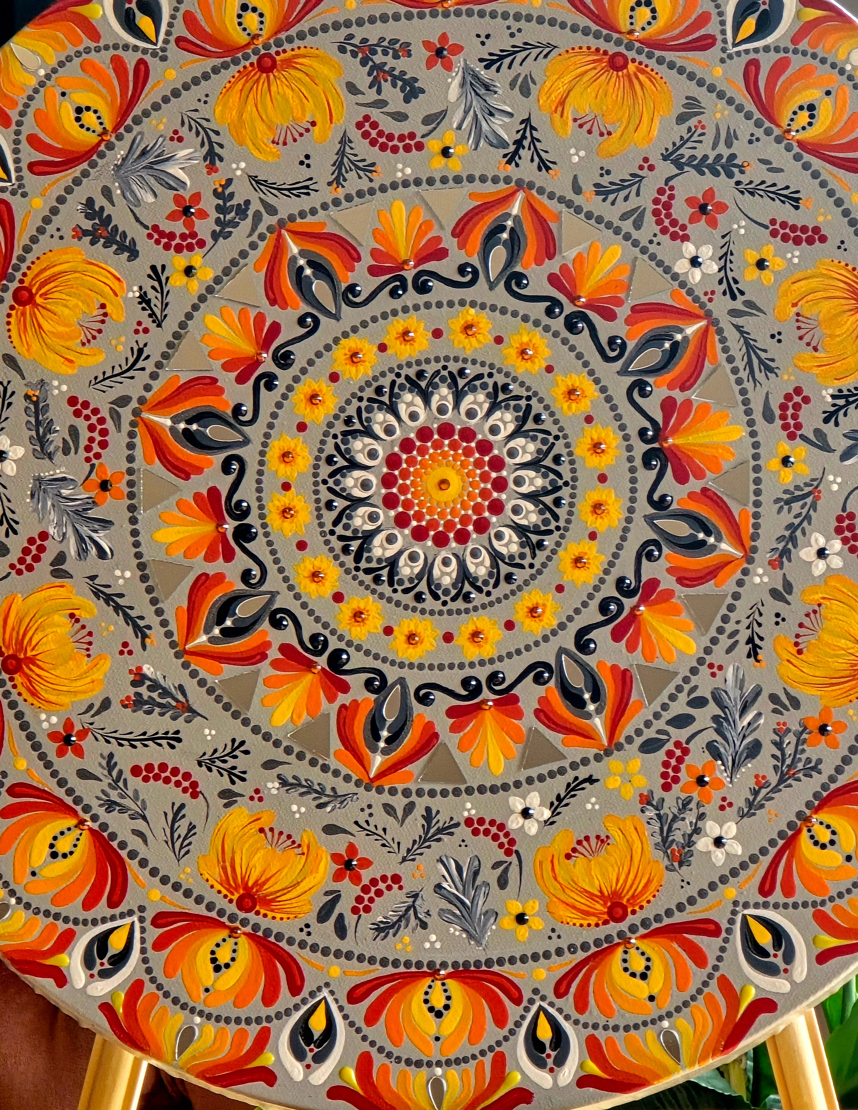 "Aelia" Original, one-of-a-kind mandala painting.