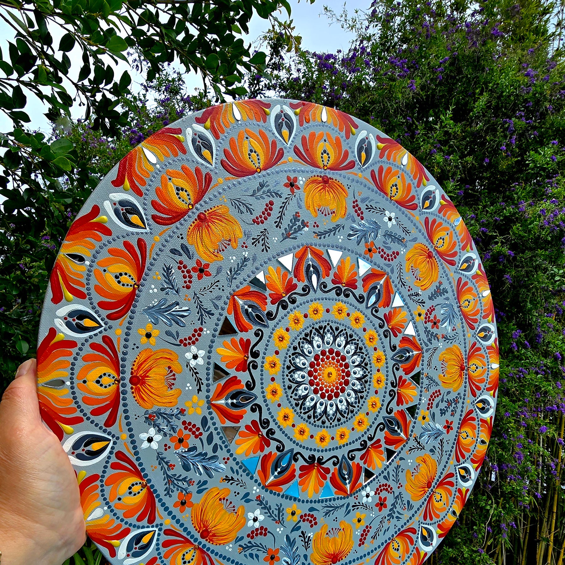 "Aelia" Original, one-of-a-kind mandala painting.