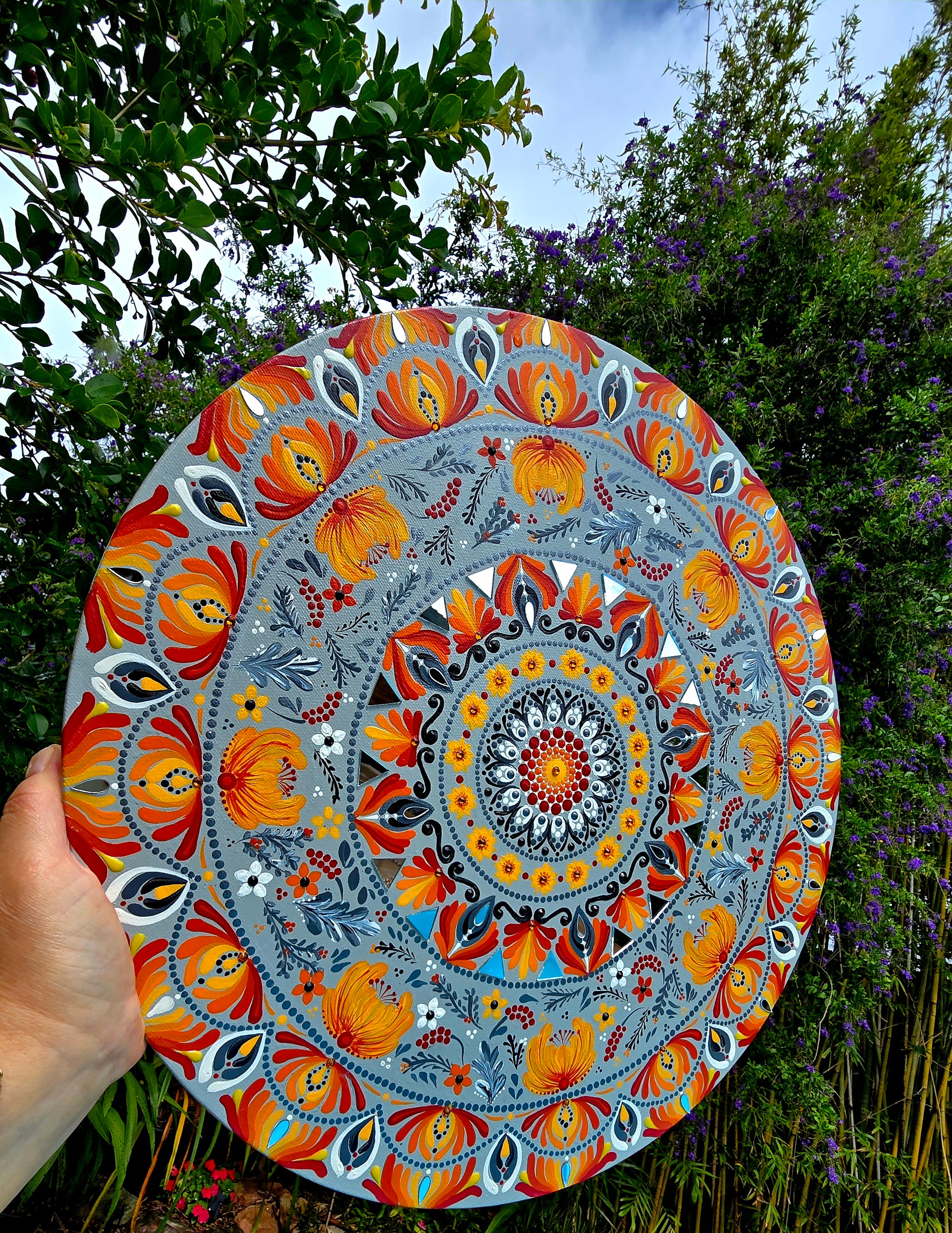 "Aelia" Original, one-of-a-kind mandala painting.