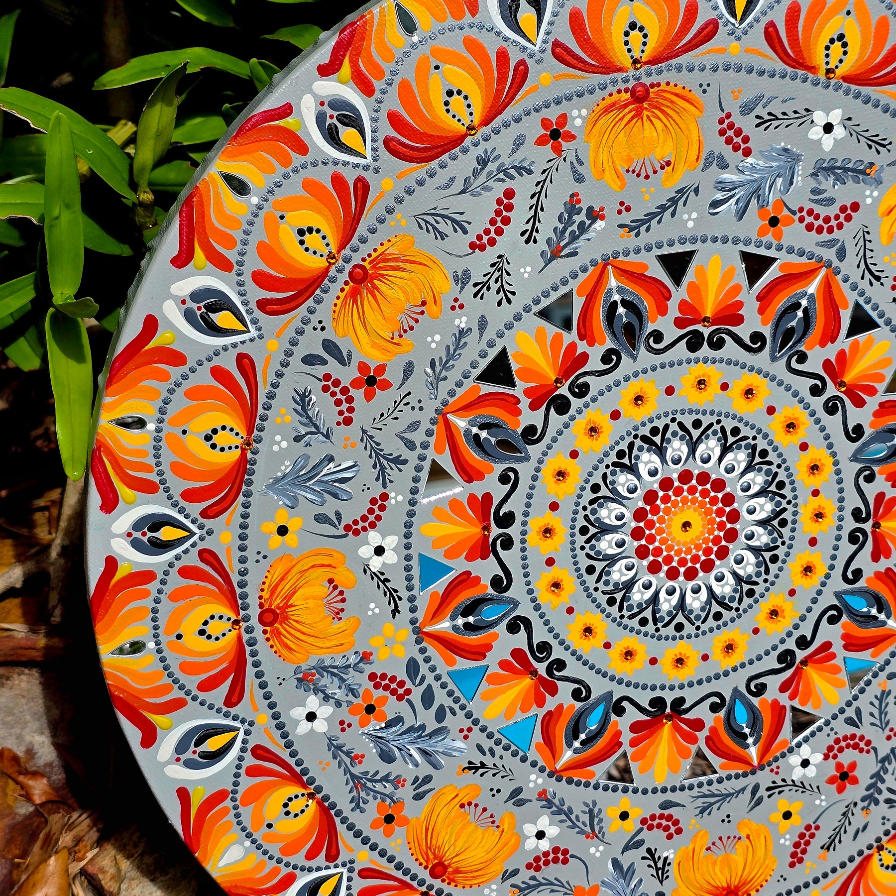 "Aelia" Original, one-of-a-kind mandala painting.