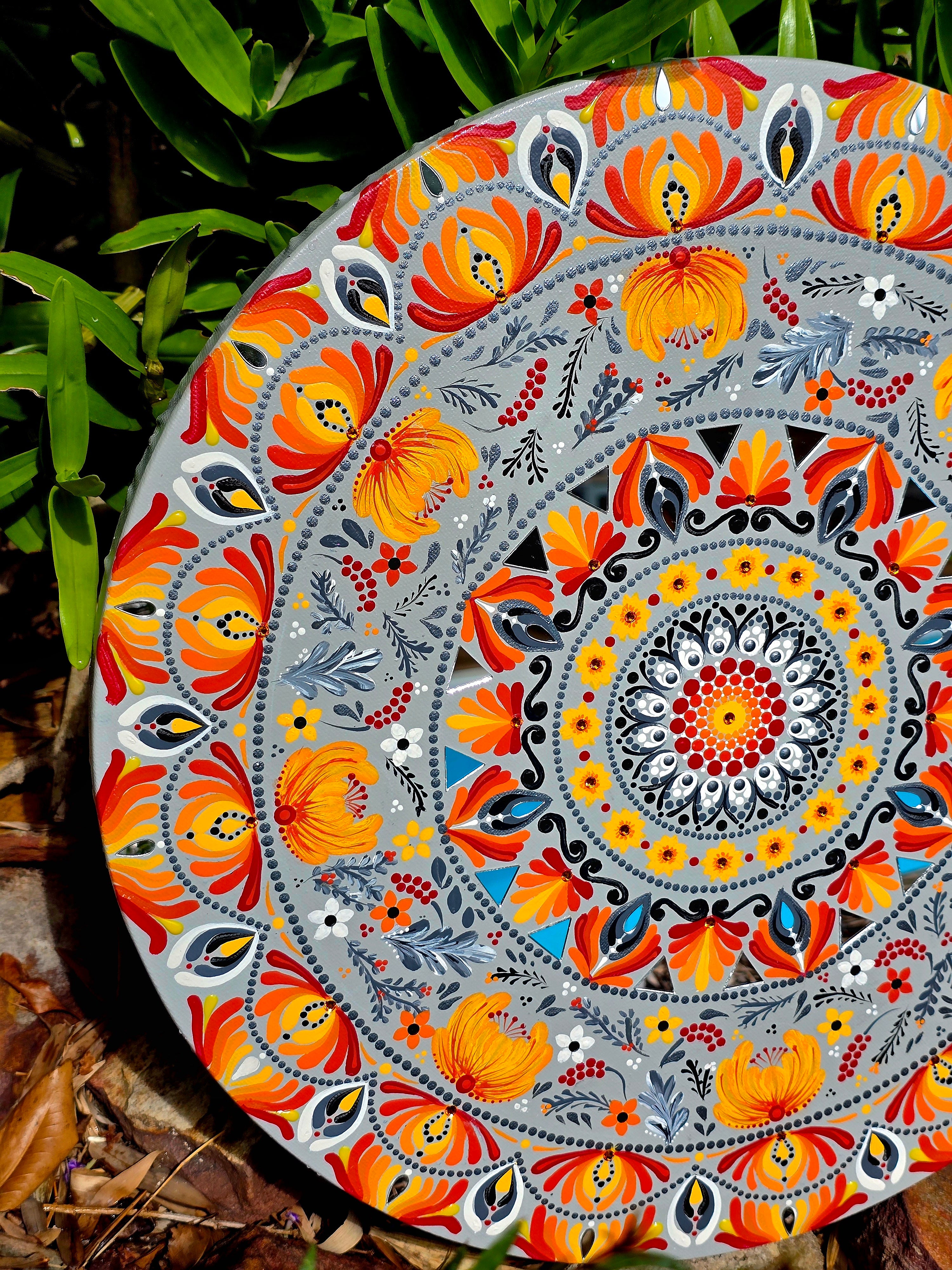 "Aelia" Original, one-of-a-kind mandala painting.
