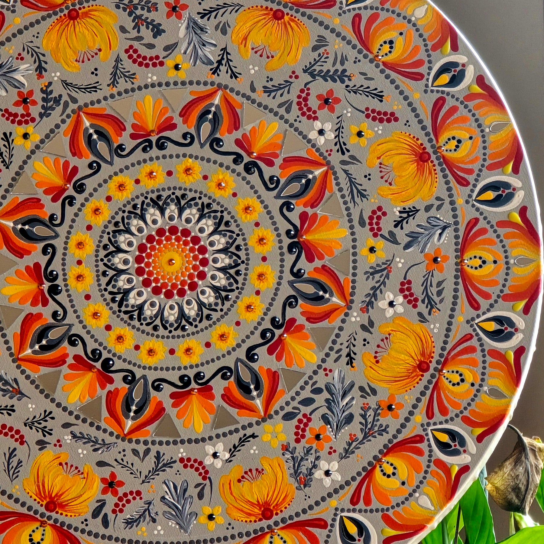 "Aelia" Original, one-of-a-kind mandala painting.
