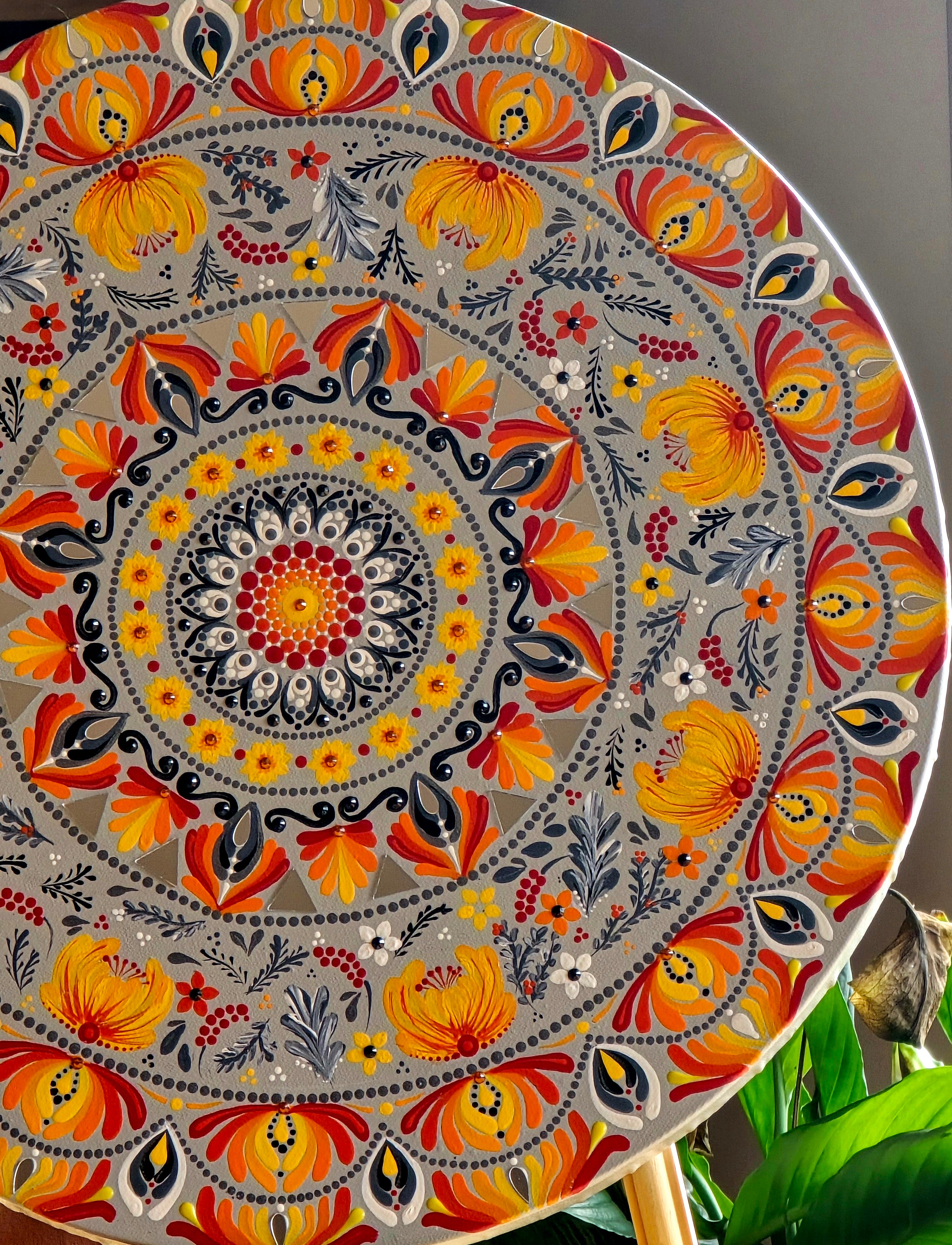 "Aelia" Original, one-of-a-kind mandala painting.