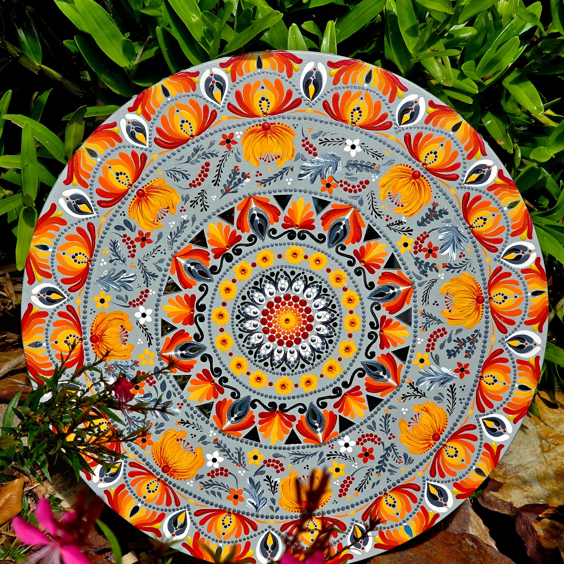 "Aelia" Original, one-of-a-kind mandala painting.
