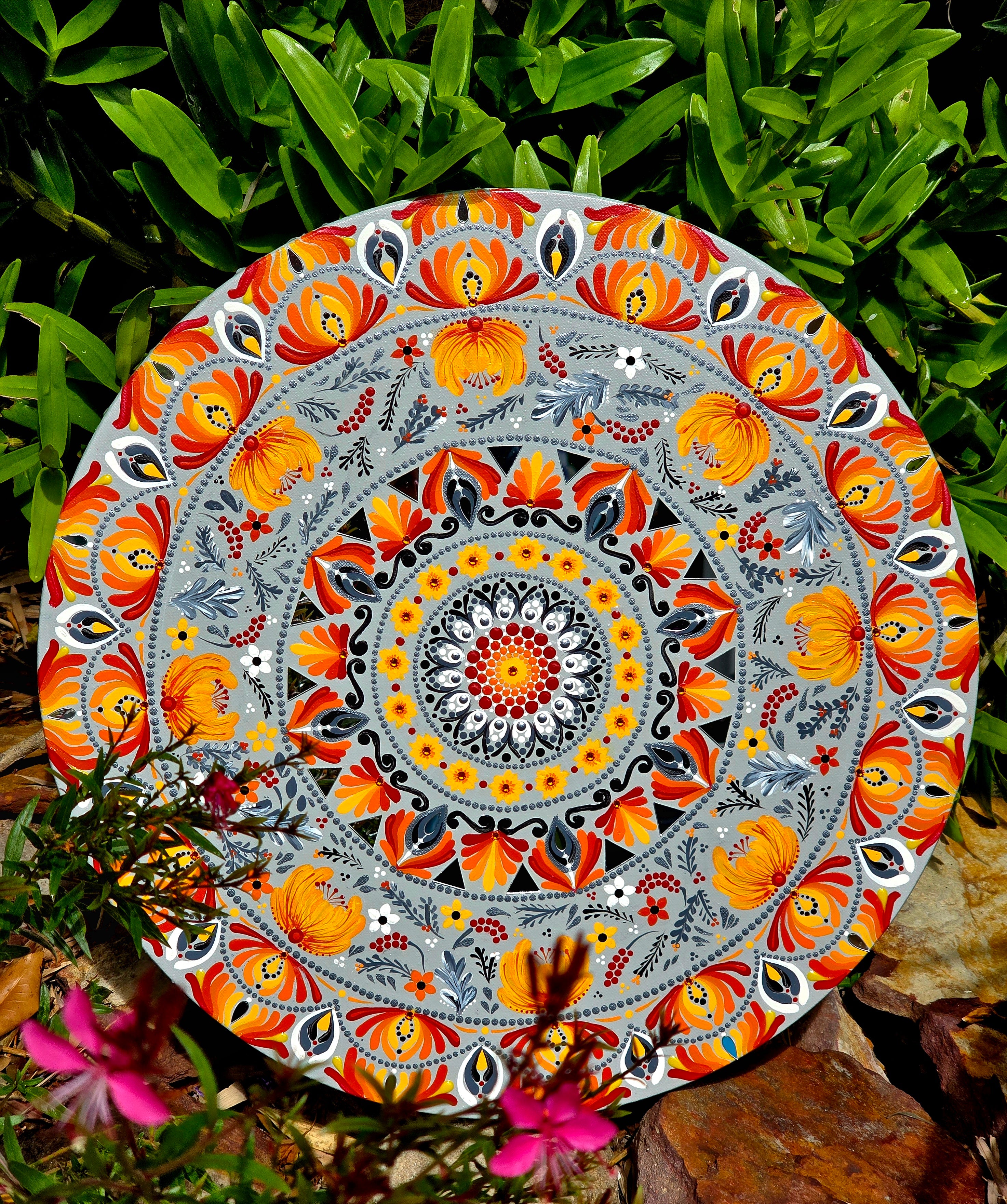 "Aelia" Original, one-of-a-kind mandala painting.