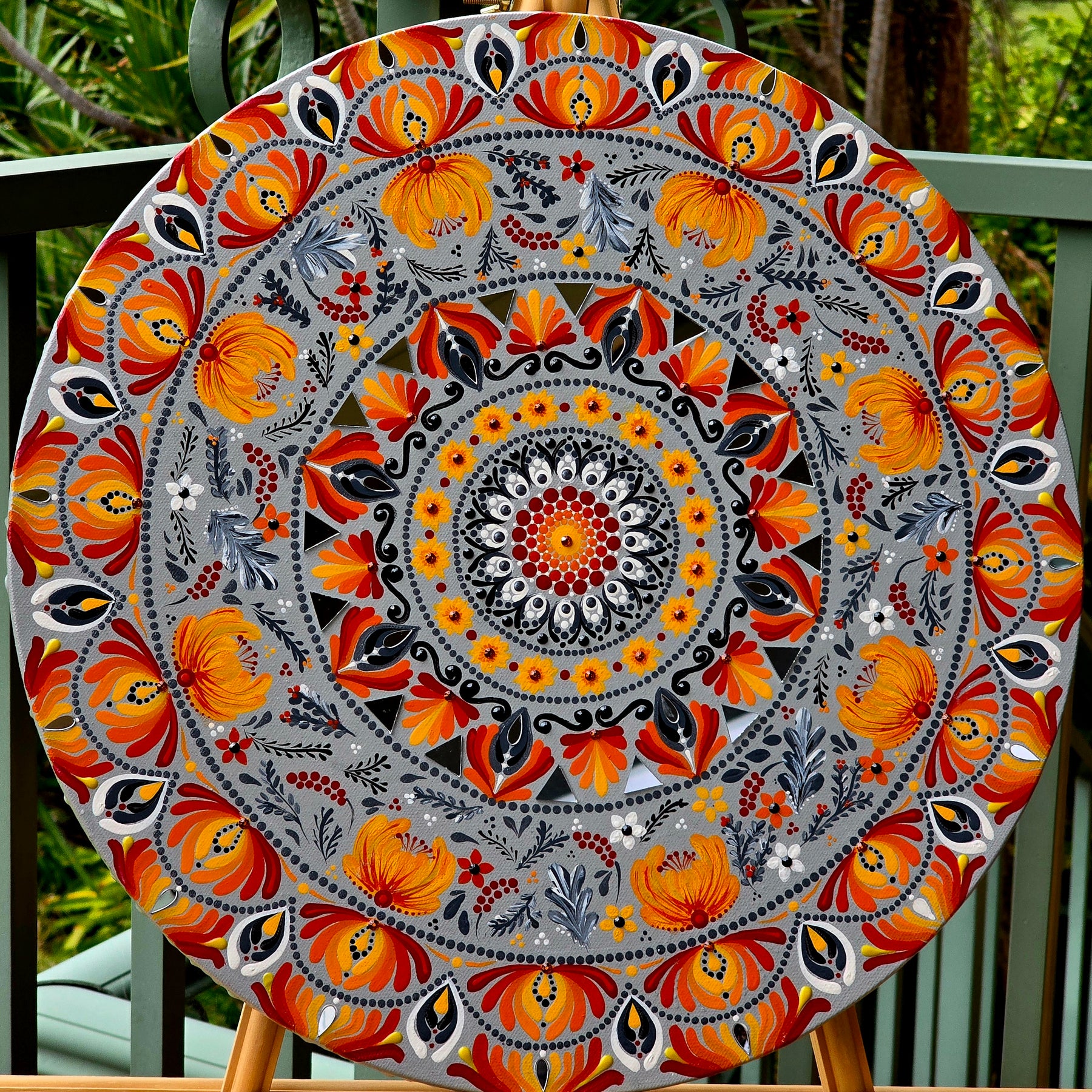"Aelia" Original, one-of-a-kind mandala painting.