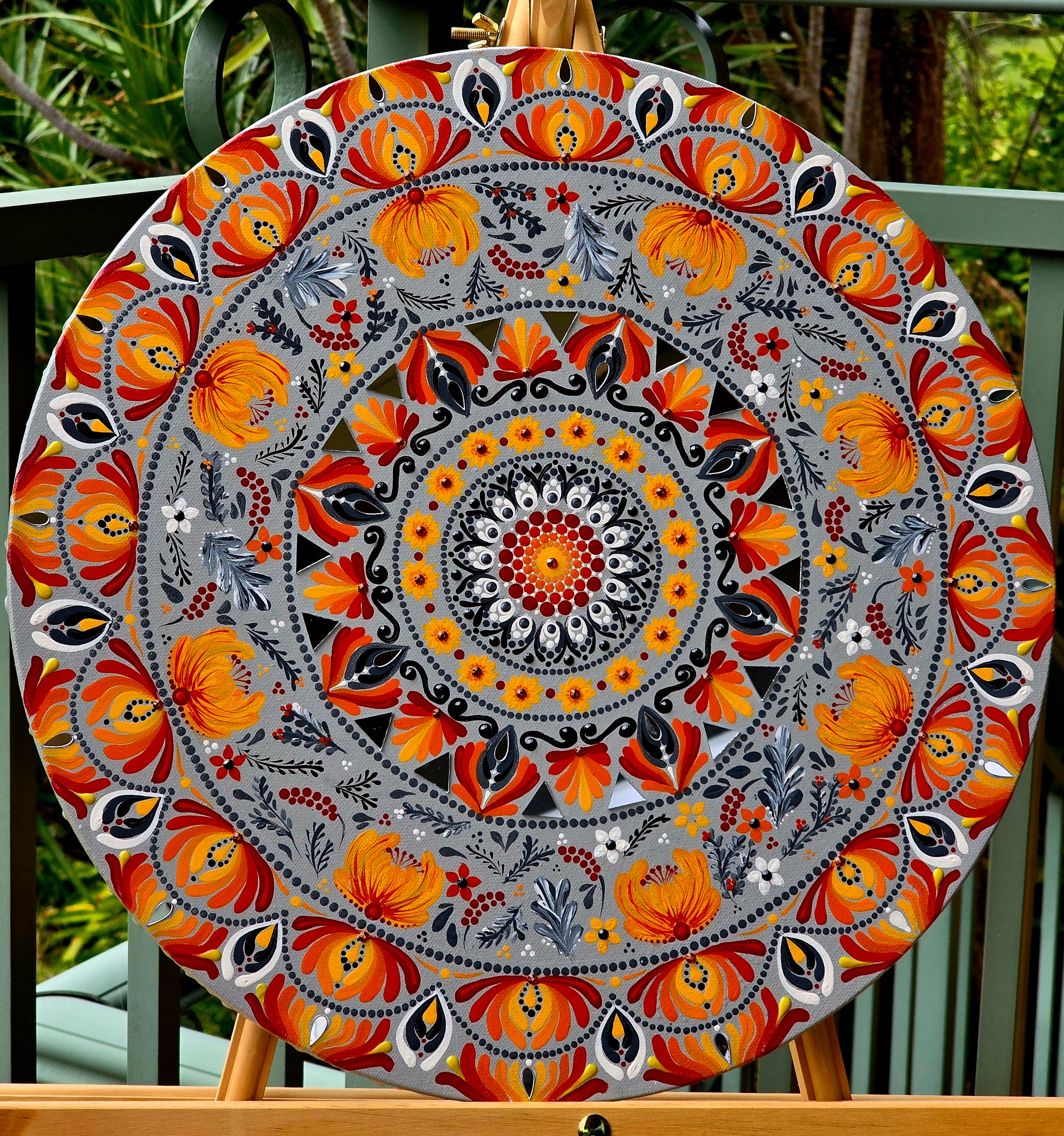 "Aelia" Original, one-of-a-kind mandala painting.
