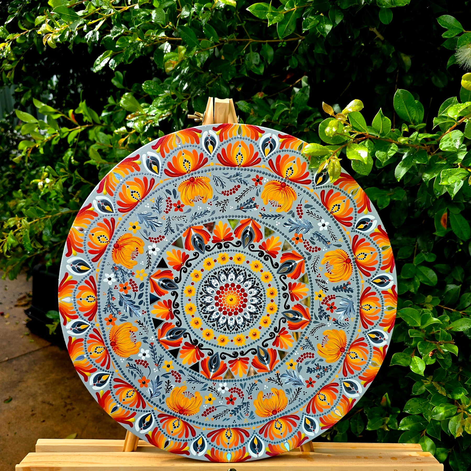 "Aelia" Original, one-of-a-kind mandala painting.
