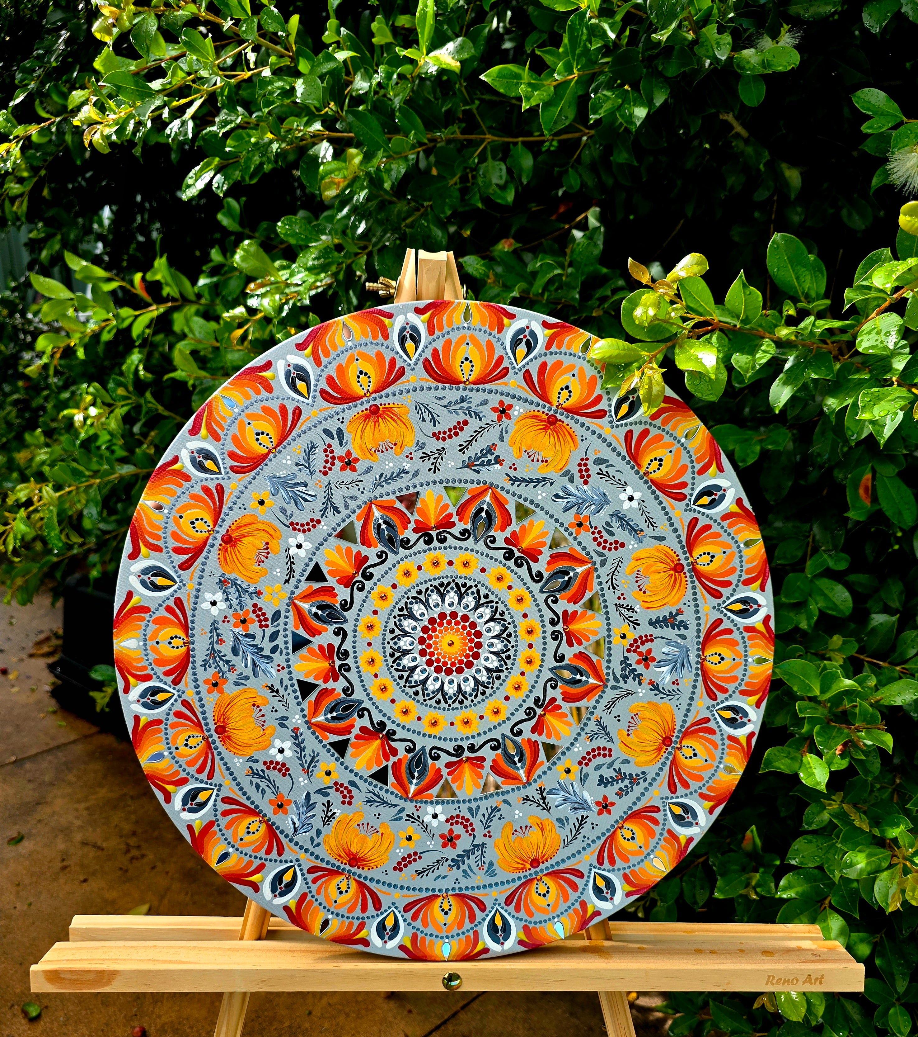 "Aelia" Original, one-of-a-kind mandala painting.