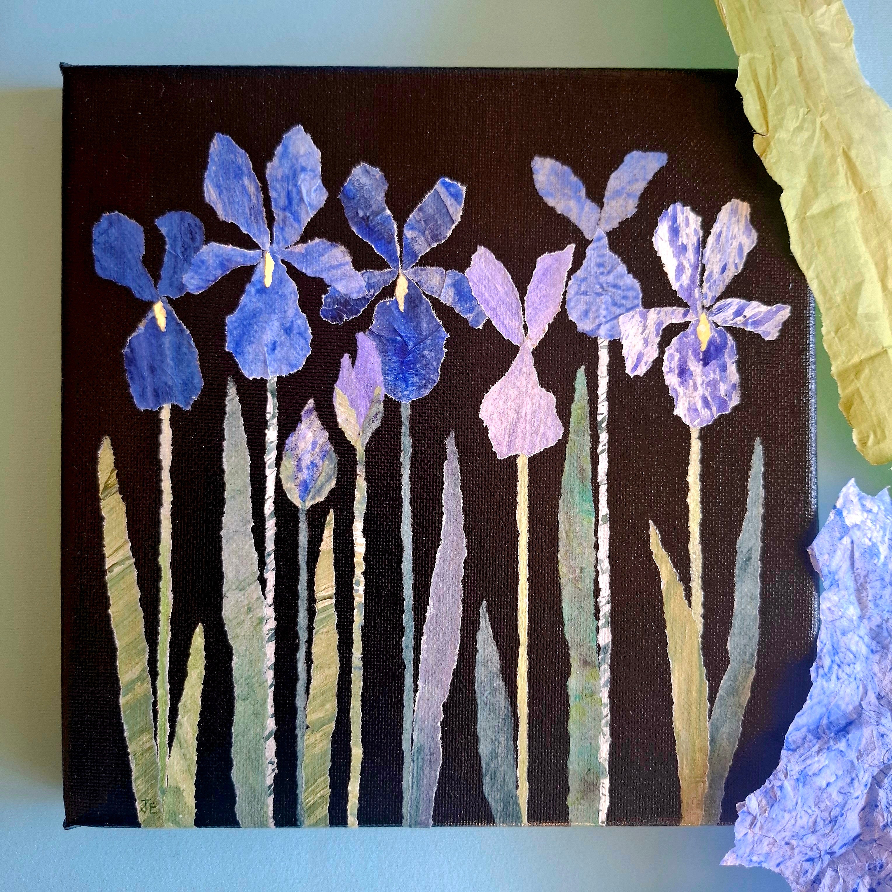 ORIGINAL ARTWORK - Iris Surprise - 20cm x 20cm