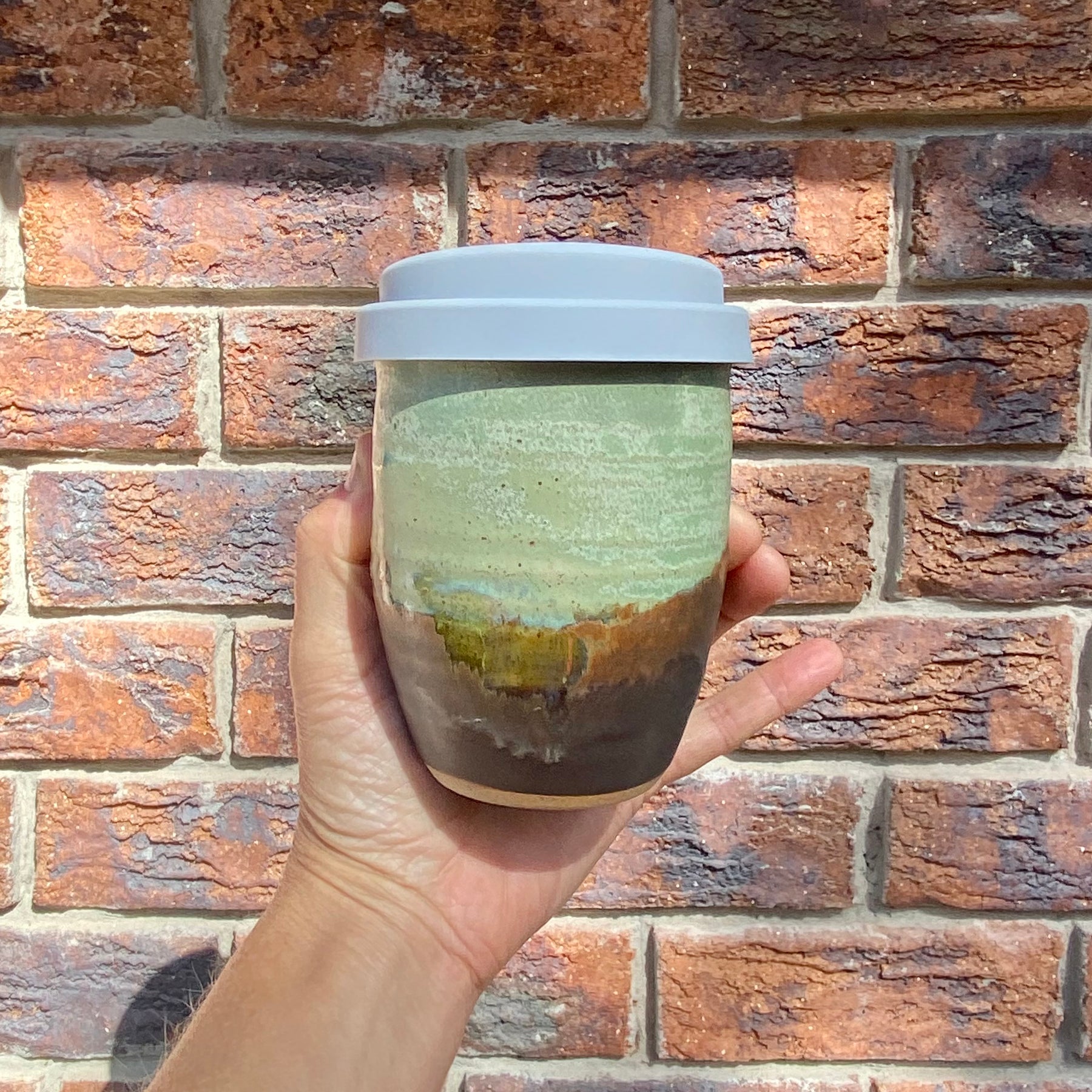 Travel Cup: Burly Head | Wheel Thrown Ceramic Cup