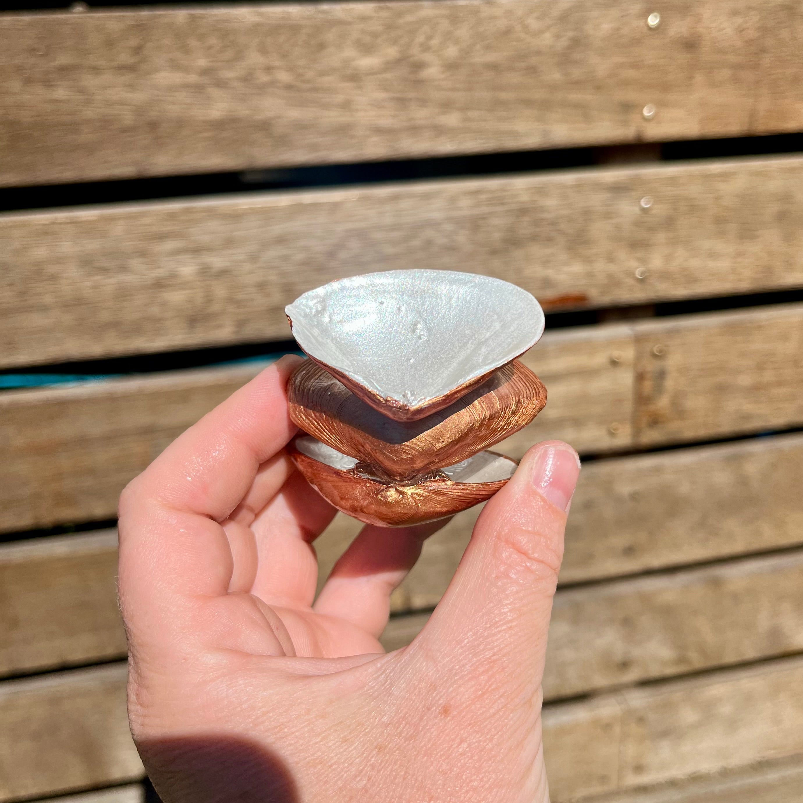 Ring Box With Starfish & Pearls