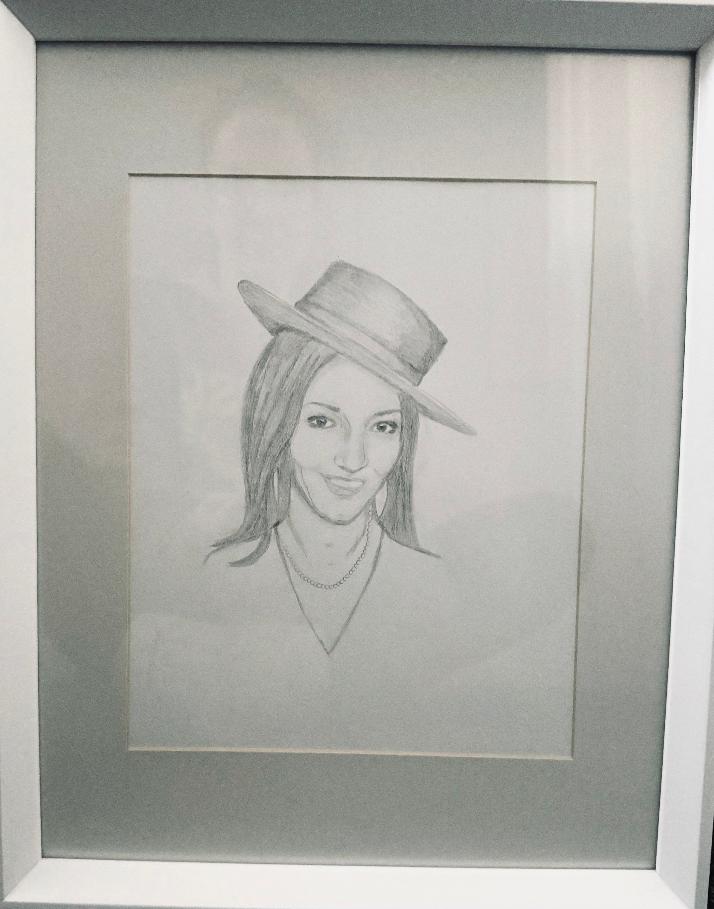 Commissioned custom portrait, hand drawn