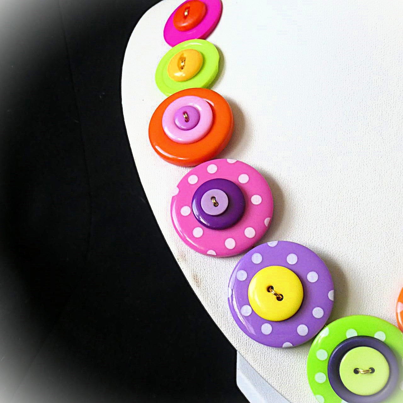 Button necklace - Tutti Frutti