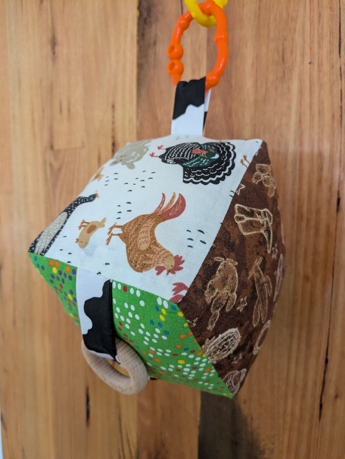 Western Farm Animal Soft Baby Cube