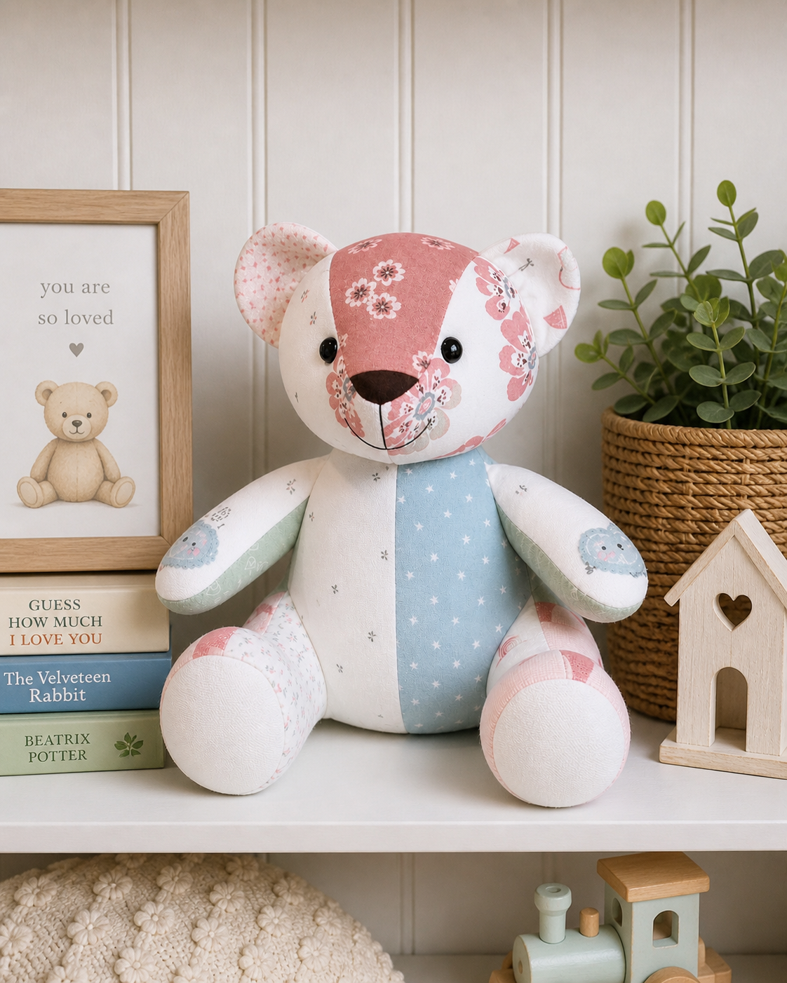 Custom Memory Bear – Keepsake Teddy from Baby Clothes/ Handmade Keepsake Gift