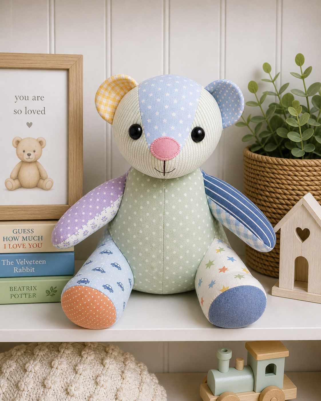 Custom Memory Bear – Keepsake Teddy from Baby Clothes/ Handmade Keepsake Gift