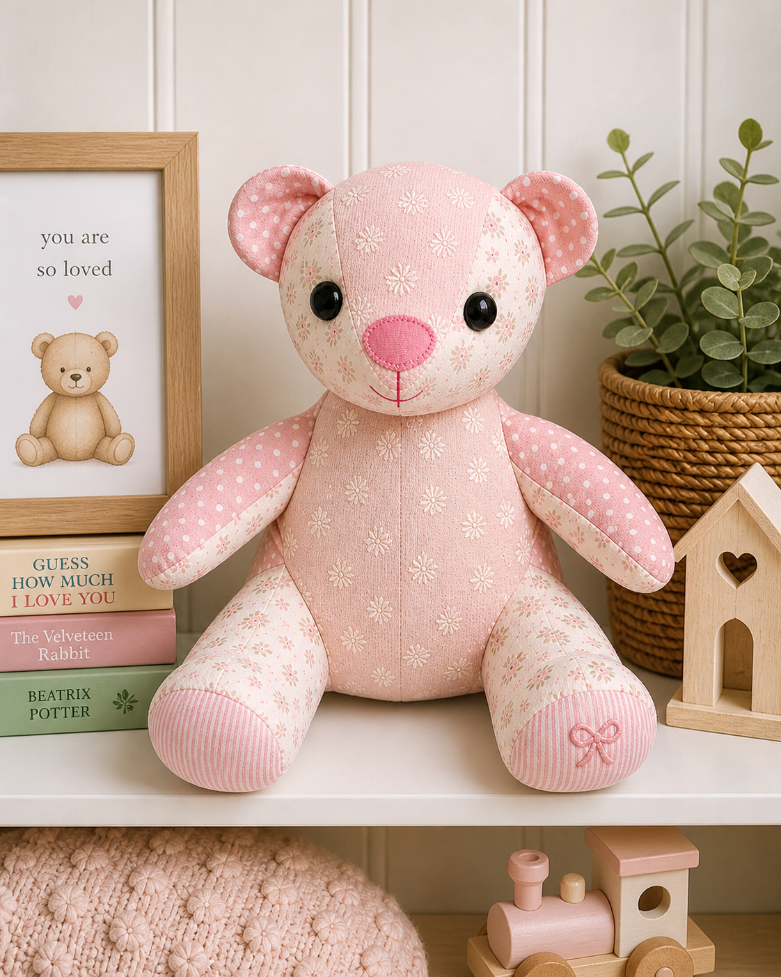 Custom Memory Bear – Keepsake Teddy from Baby Clothes/ Handmade Keepsake Gift