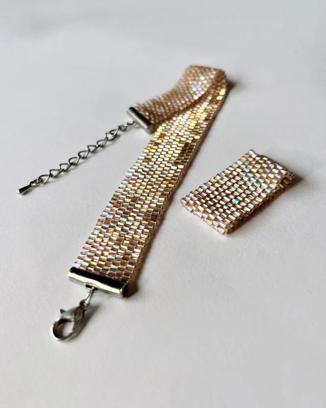 Festive SHINE BRIGHT Set | Night Panther | 2 colors | beaded bracelet + ring