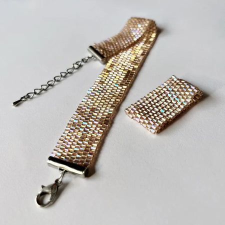 Festive SHINE BRIGHT Set | Night Panther | 2 colors | beaded bracelet + ring