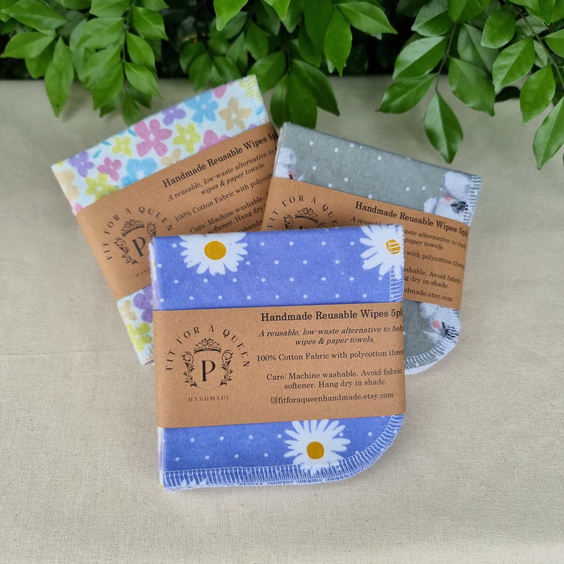 Reusable Wipes Set of 5