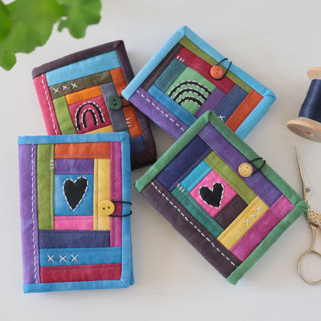 Hand Dyed Patchwork Needle Books