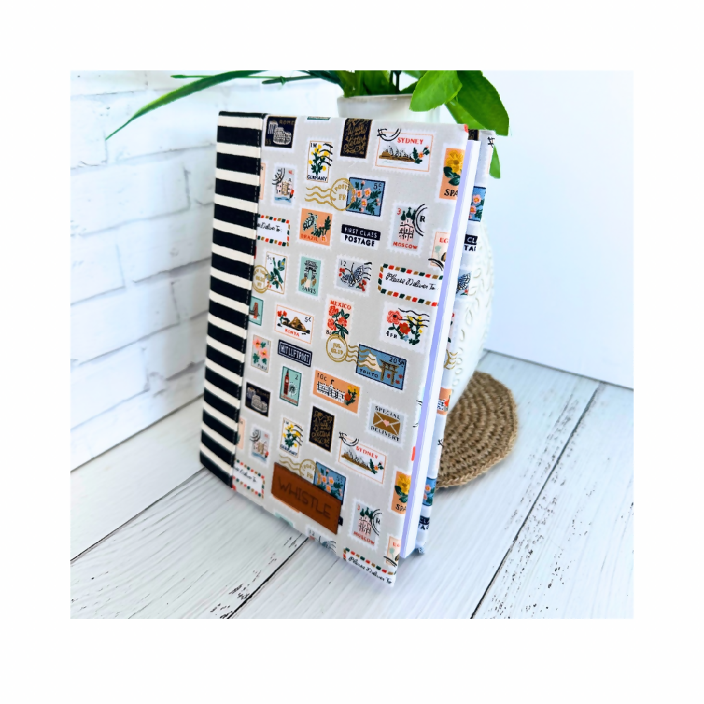 Covered Notebook - Stamps - includes Notebook