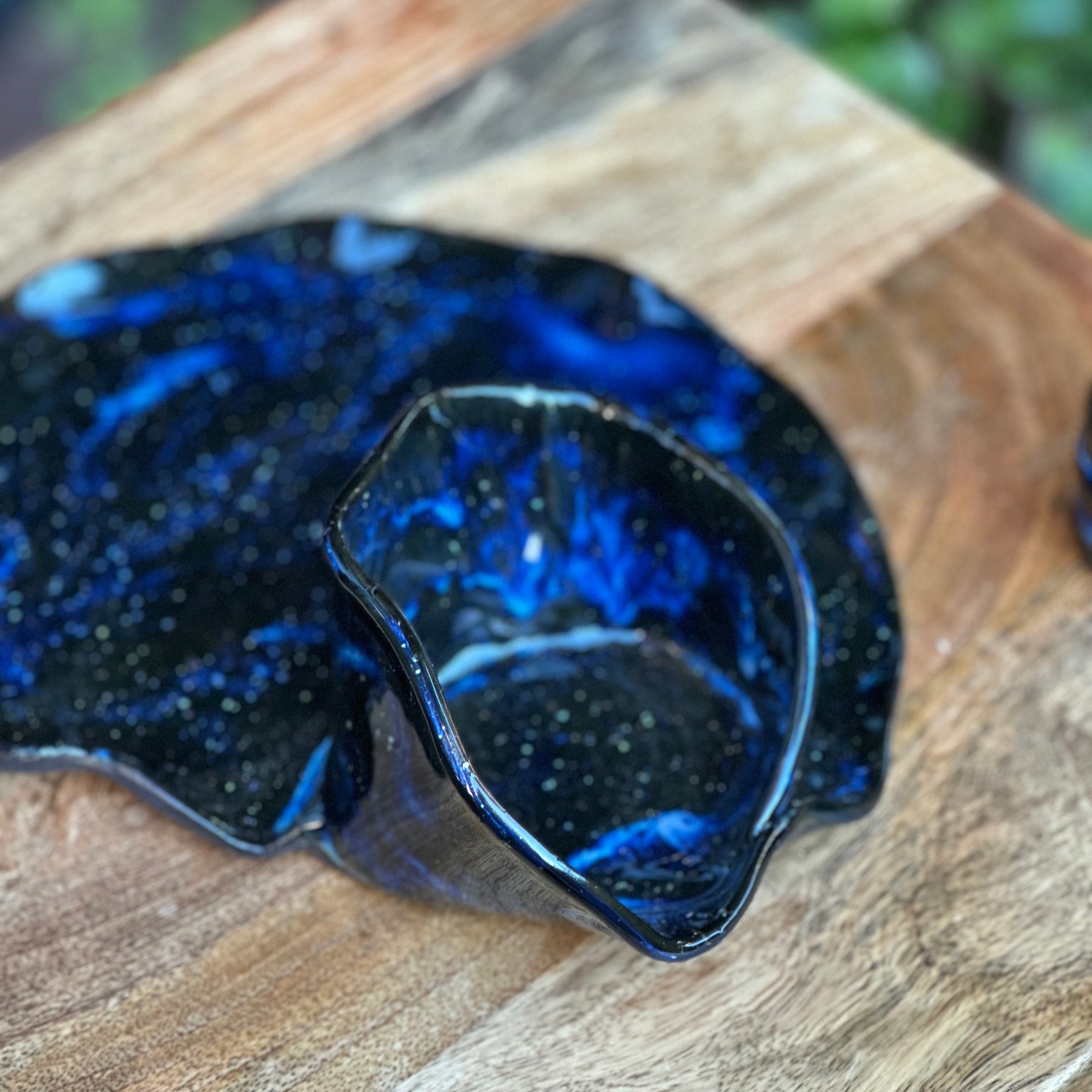 Handmade Ceramic Chip & Dip Set | Girl Dinner | Cosmic Swirl