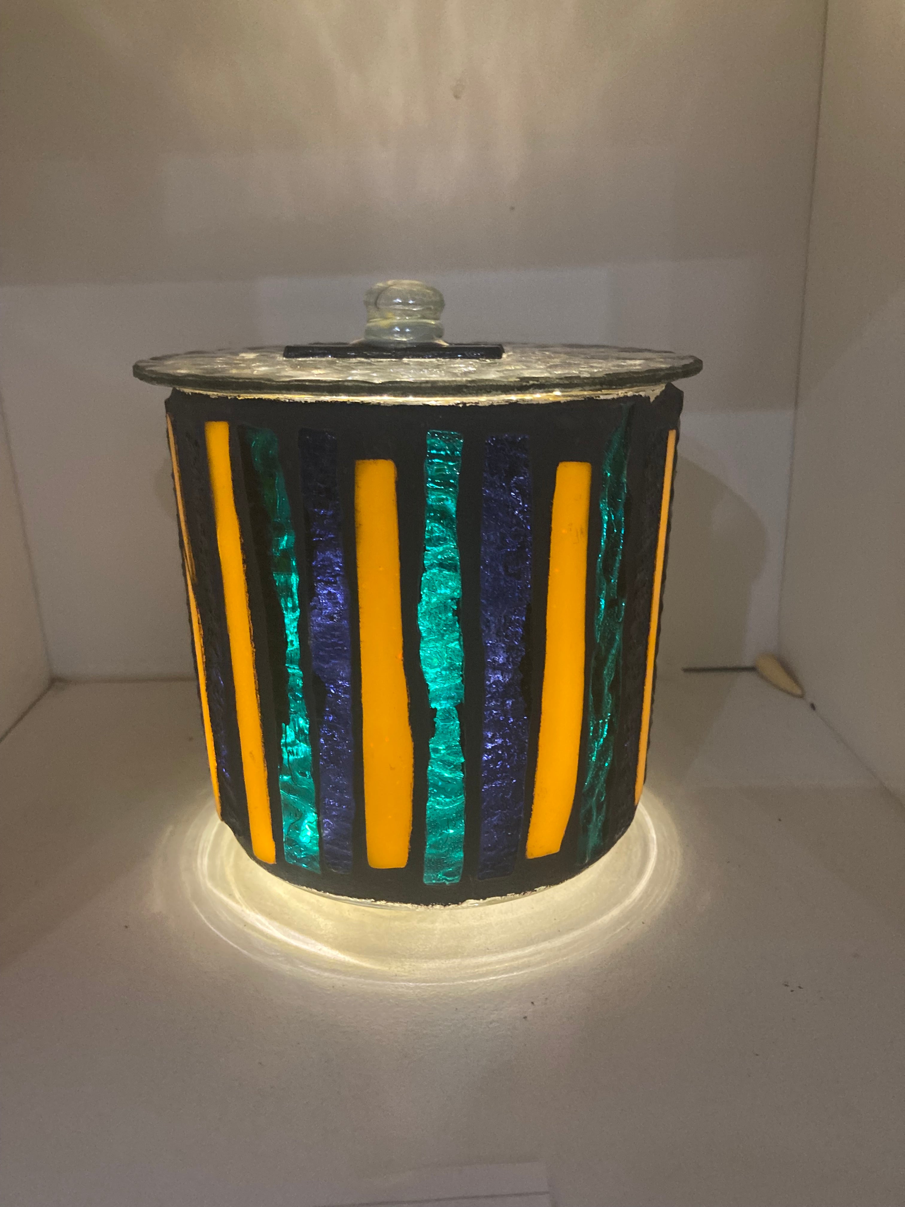 Mini Hand-Cut Glass Illumination Art #11