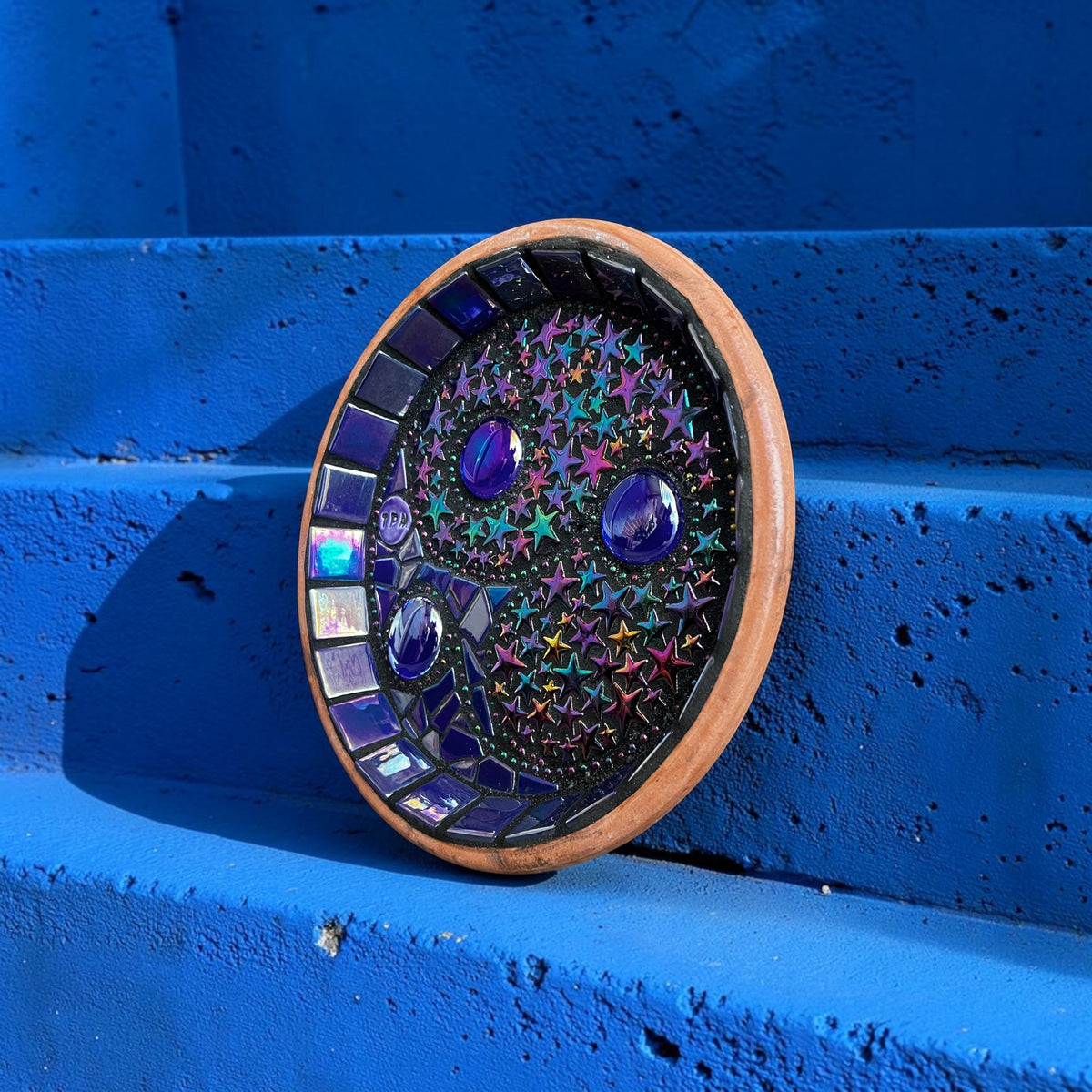 Mosaic Bee Bath.