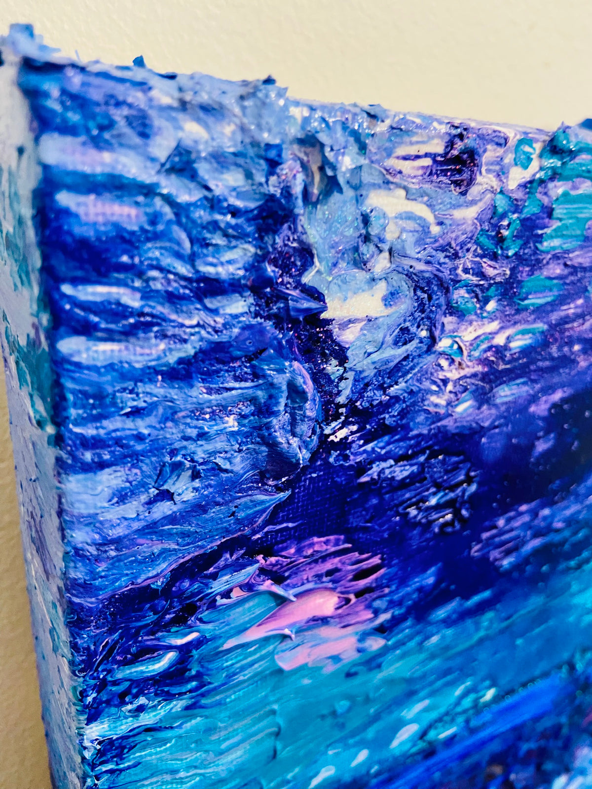 Uta: ORIGINAL CANVAS PAINTING 25.4x25.4x3.5cm by Margo Humphries