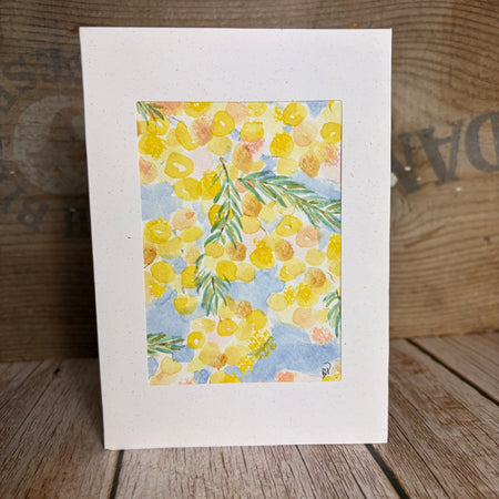 Original Hand-Painted Greeting Card I Wattle Collection
