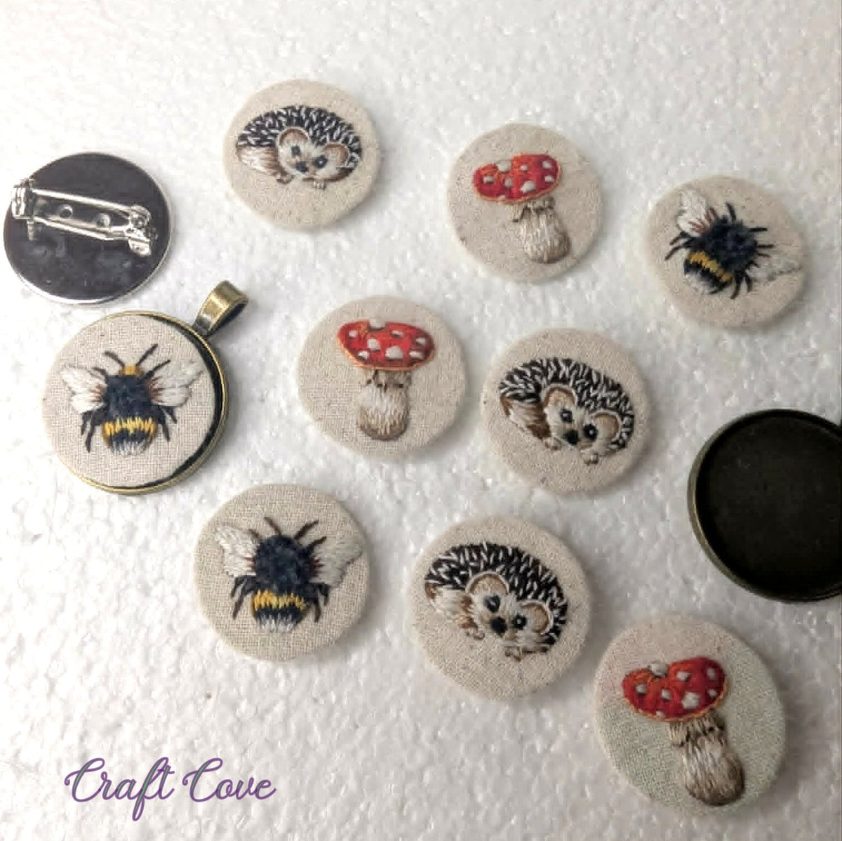 Mini Hand Embroidered Jewellery