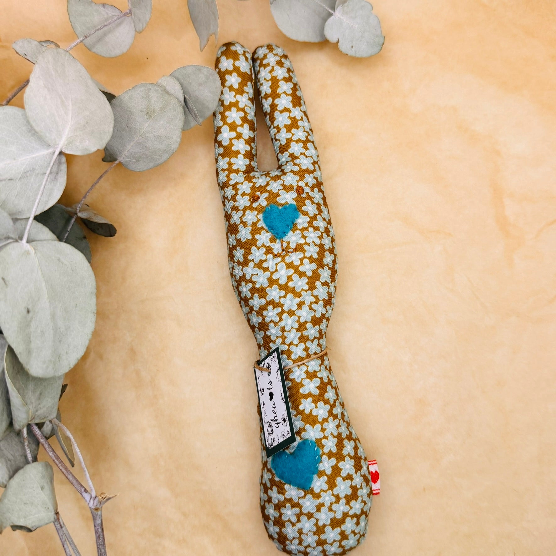 Handmade Bunny Rattle - Lots of options including Liberty