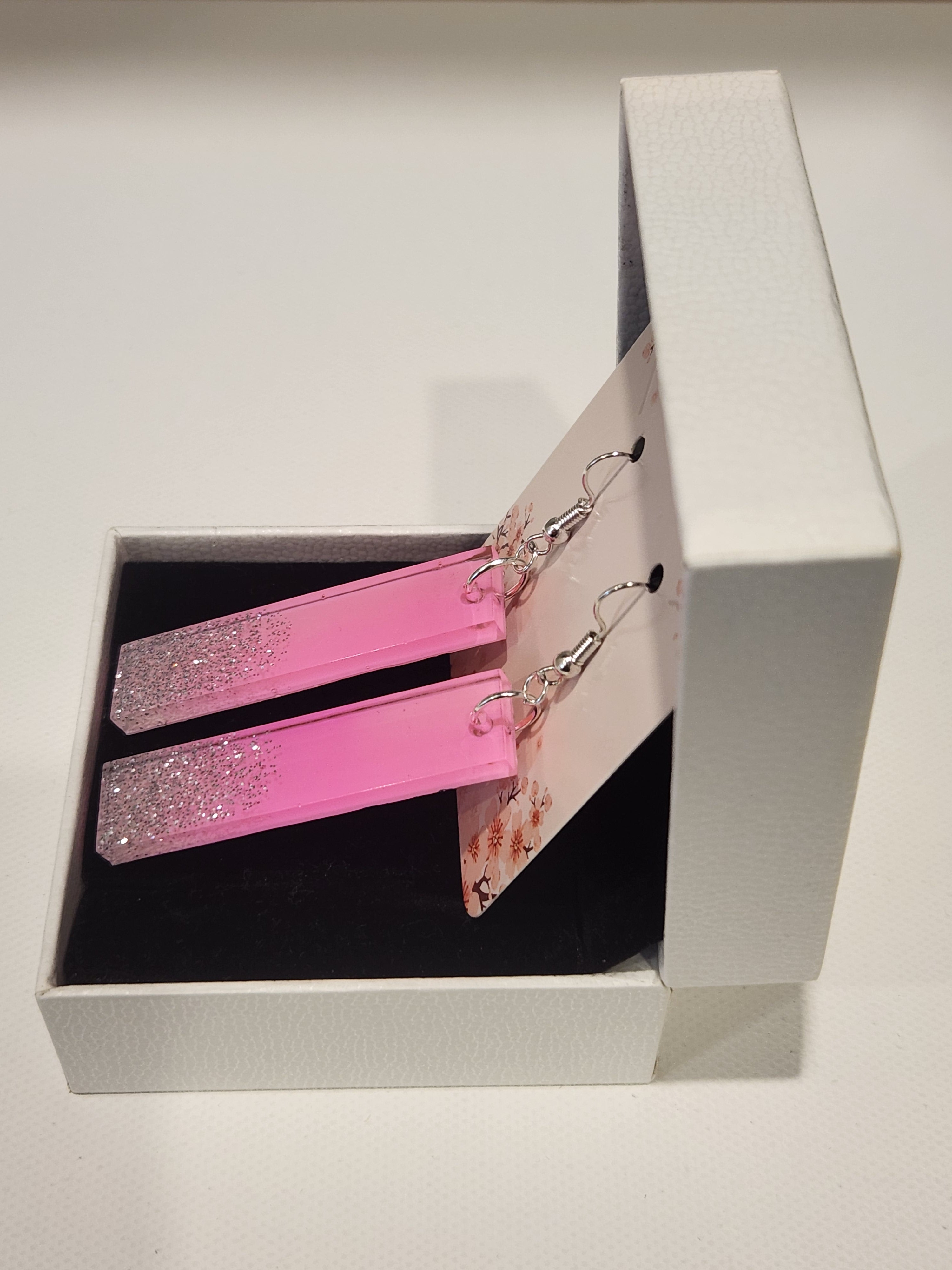 Drop earrings with a little sparkle