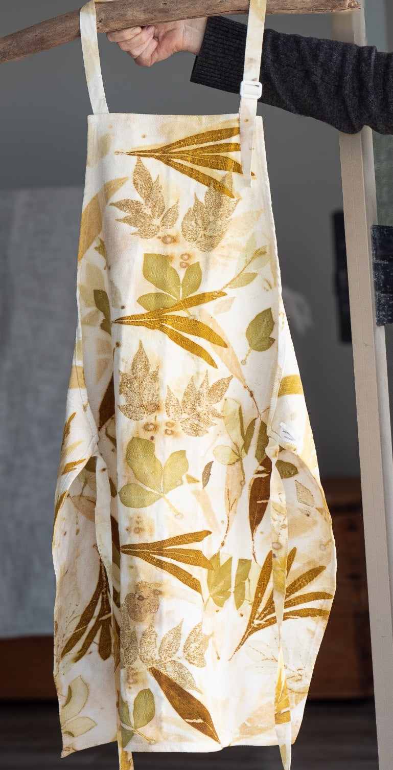 Eco Printed Botanical Apron