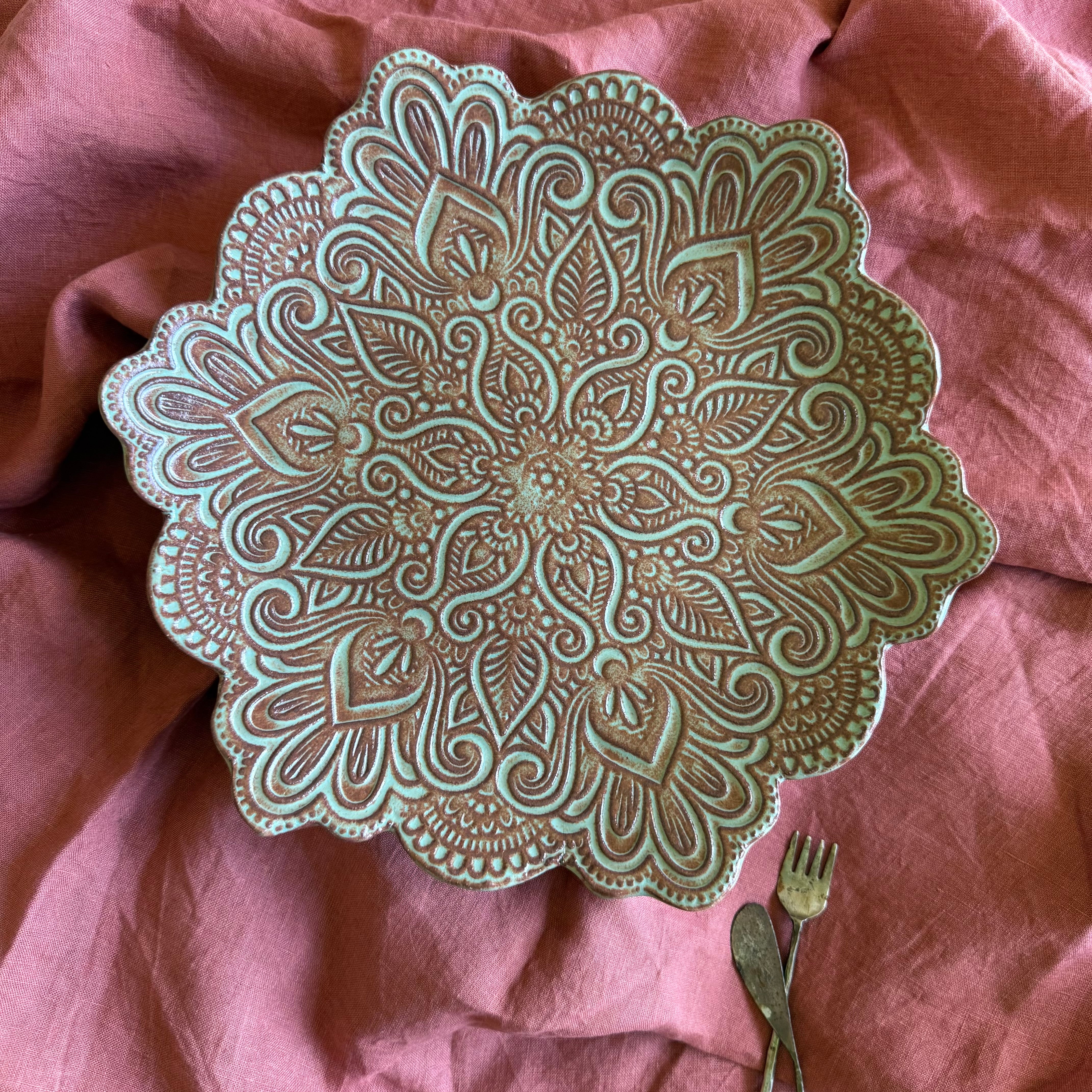 Amara Ceramic Platter | Large |  Studio Second | Decorative Piece Only