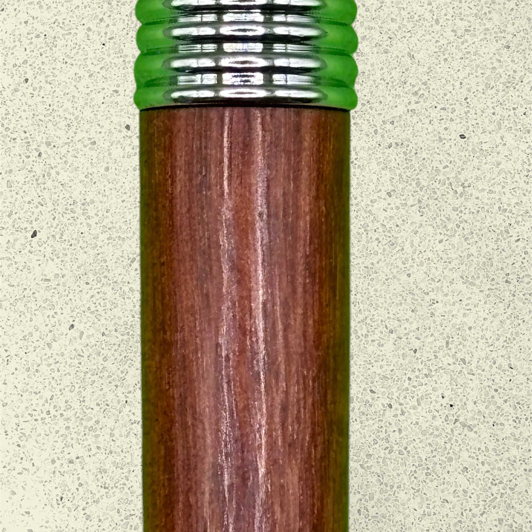 Broad Ballpoint Pen – River Redgum - Chrome - Accents
