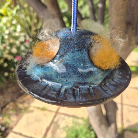 Ceramic Bird Nesting Material Holder for Native Birds