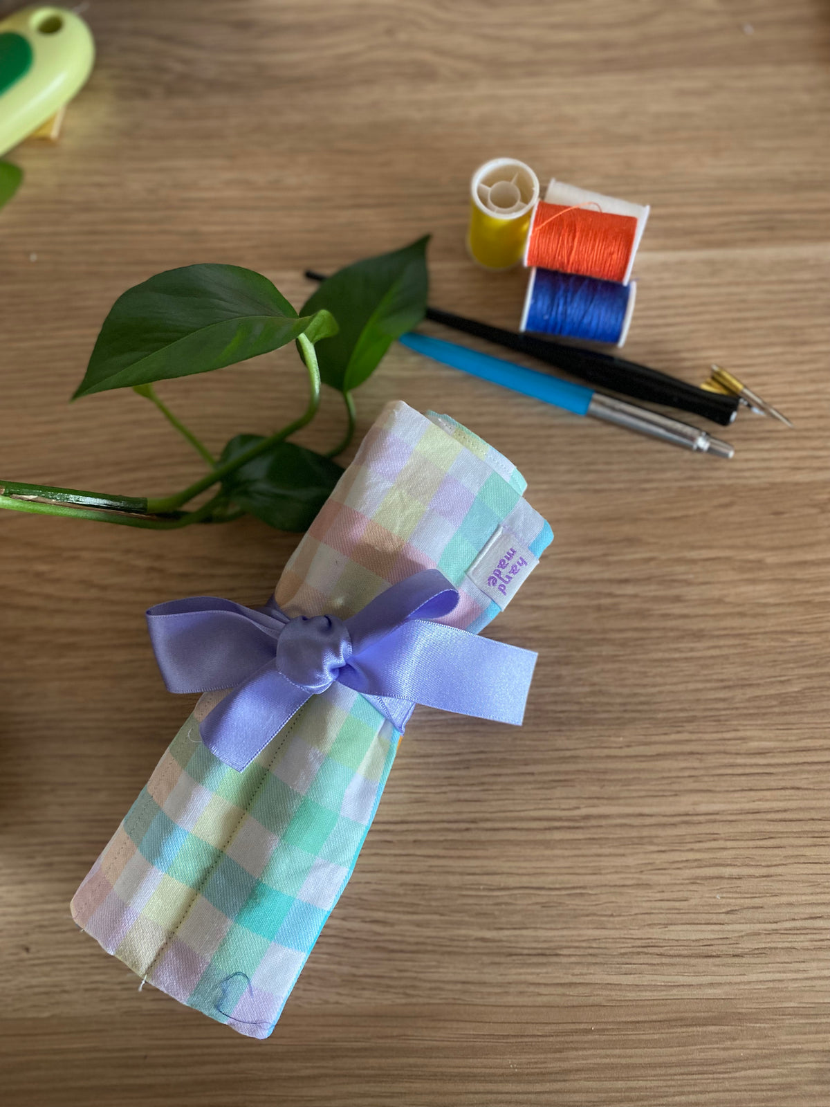 Rainbow Pencil Roll | Colourful Pencil Holder | Artist Organiser | Gift for Artists